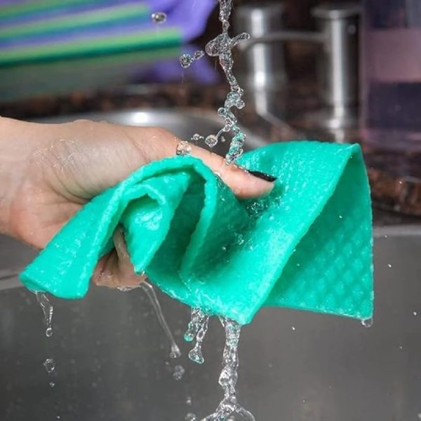 Swarg Kitchen Cellulose Cleaning Sponge Wipes or Kitchen, 20 x 16 x 0.5 cm - Pack of 10 Wipes (Multicolor).Kitchen & Home Cleaning, Higenic Cleaning for Oil and dust Free Kitchen - Image 2