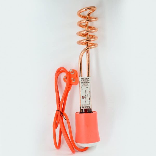 Swarg Homes Immersion Water Heater with Copper Heating Element - Waterproof Heater & Shock Proof Rod