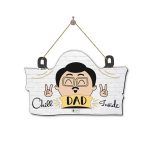 Indigifts Chill Dad Inside Wall Hanging 11.05x7 Inch- Wall Hanging Décor, Wall Hanging for Home Decoration, Birthday Gift for Cool Dad
