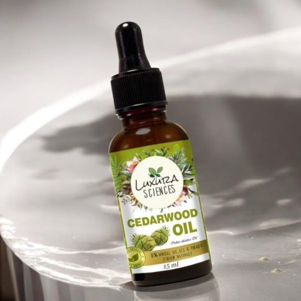 Luxura Sciences Organic Cedarwood Essential Oil (NATURAL - UNDILUTED) Therapeutic Grade - Perfect for Aromatherapy, Relaxation, Skin Therapy & More! (30 ML) - Image 5