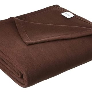 Solid Single Fleece Blanket-400GM (Brown)