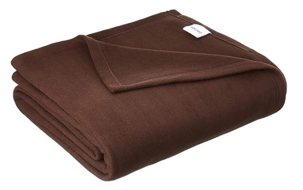 Solid Single Fleece Blanket-400GM (Brown)