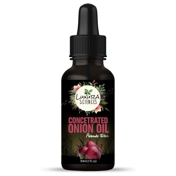 Luxura Sciences Concentrated Onion Oil for Hair 30ML | Enriched with Essential Oils | Nourishes, Strengthens & Enhances Shine | Lightweight & Suitable for All Hair Types