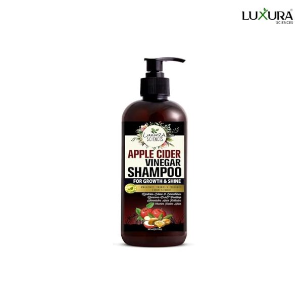 Luxura Sciences Apple Cider Vinegar Shampoo 300ML, SLS Sulfate Free Organic - Best for Damaged, Dry, Curly or Frizzy Hair - Thickening for Thin Hair, Safe for Color and Keratin Treated Hair - Image 6