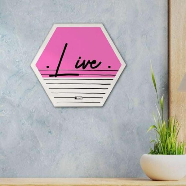 Indigifts Diwali Decoration for Home Hexagon Wall Decor Poster Frame- Set of 3, Wall Decoration Items for Frame, Wall Decoration Items for Frame, Poster Frames For Wall, Hexagone Frames Wall - Image 2