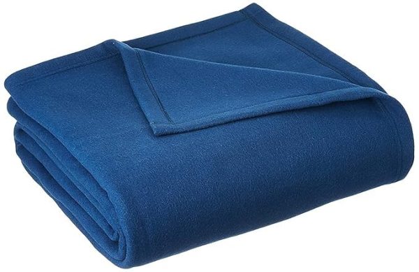 Solid Single Fleece Blanket-400GM (Blue)
