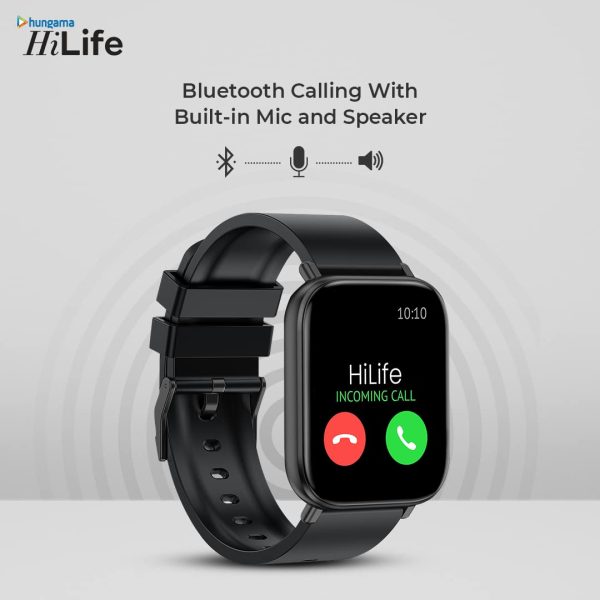 Hungama HiLife G1 Bluetooth Calling Smartwatch with 1.75"(4.4cm) Full Touch HD Display, Built in Speaker and Mic, SpO2, Blood Pressure & Heart Rate Monitor,IP67 Waterproof, Multiple Watch Faces - Image 7