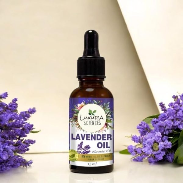 Luxura Sciences Lavender oil for hair growth skin care nail strengthening aromatherapy soothing scalp massage pure and natural therapeutic grade oil for relaxation wellness 15ml - Image 3