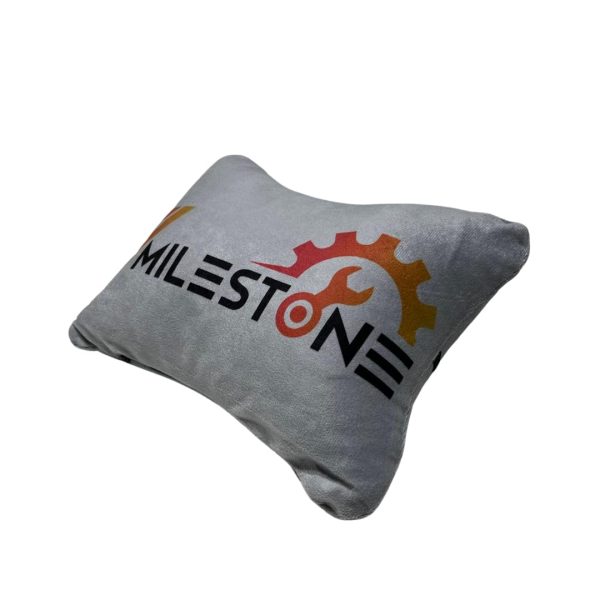 7 Mile Stone Car Neck Rest Pillow Set of 2 Grey
