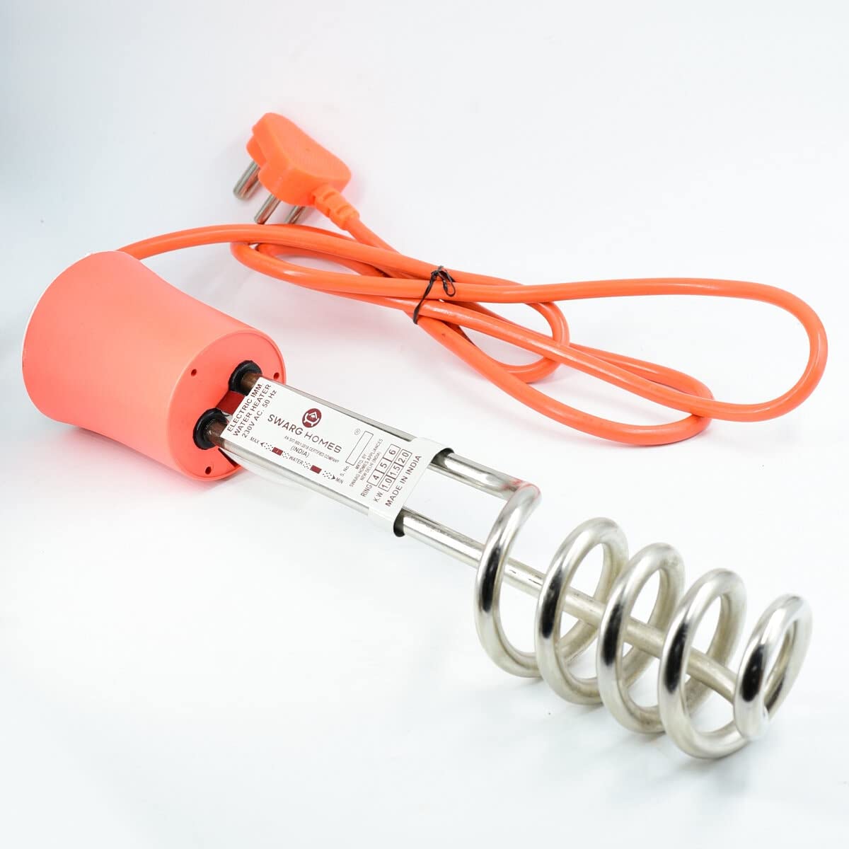 SWARG HOMES immersion water heater | Waterproof Heater | Water Heater for home | Immersion Shock Proof Rod For Home and Kitchen | Orange Color water heating rod (1500 Watts) | 1 Year warranty - Image 5