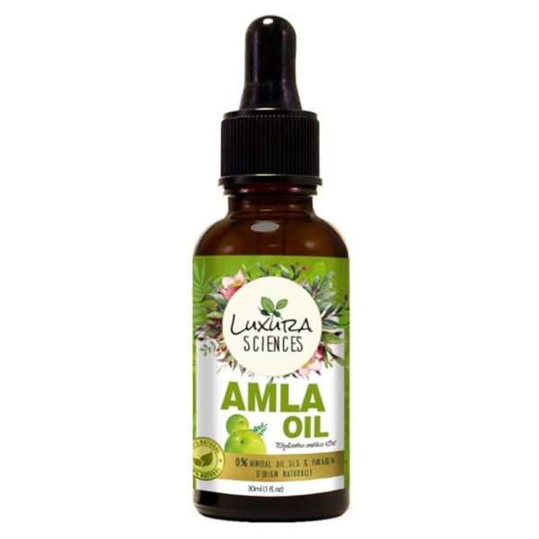 Luxura Sciences Organic Amla Oil - With Dropper 30ml