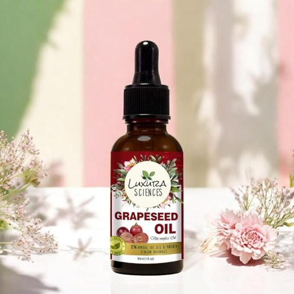 Luxura Sciences Organic Essential Oil Combo Pack of 5 - Daily Skin Health Essential Oil Set 5x15ml (Rosehip Seed, Argan, Tea Tree, Grape Seed, Vitamin E). - Image 3