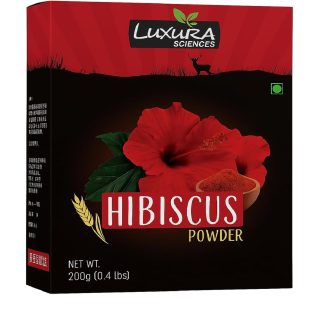 Luxura Sciences Hibiscus Powder For Hair Improvement 200 Grams, Hibiscus Flower Powder Natural.