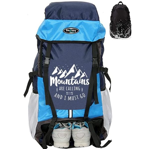 BAGSSY Xplore 55 LTR Rucksack Travel Backpack for Hiking/Camping/Luggage, Trekking Bag for men with Shoe Compartment, Rucksack bags for men Extra Durable Water-Resistant Bag with Rain Cover - Image 2