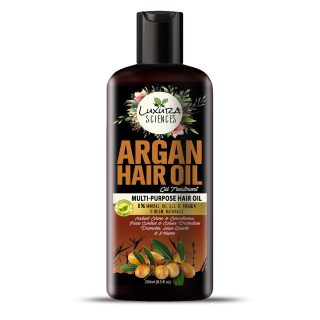 Luxura Sciences Argan Oil for Hair 250ML | Nourishes, Strengthens and Enhances Shine | Lightweight and Non-Greasy Formula | Suitable for All Hair Types