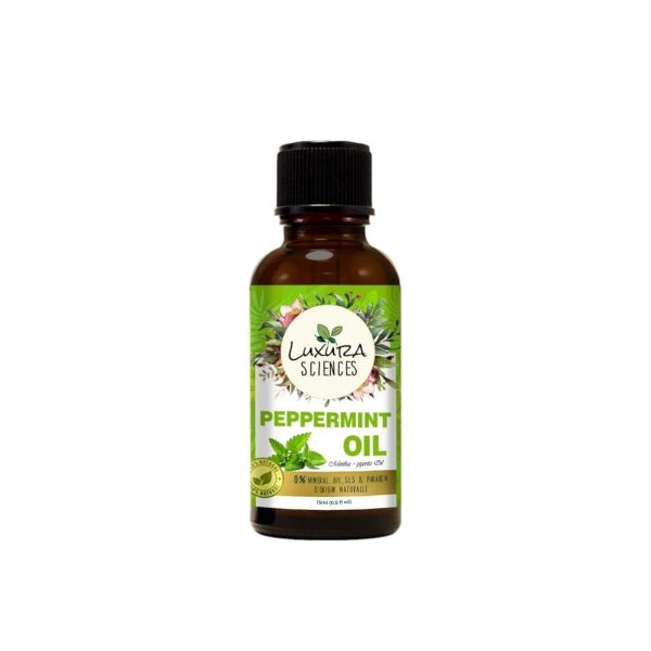 Luxura Sciences Essential oils for Hair | Skin | Nails | Aromatherapy (Peppermint, 15ml)