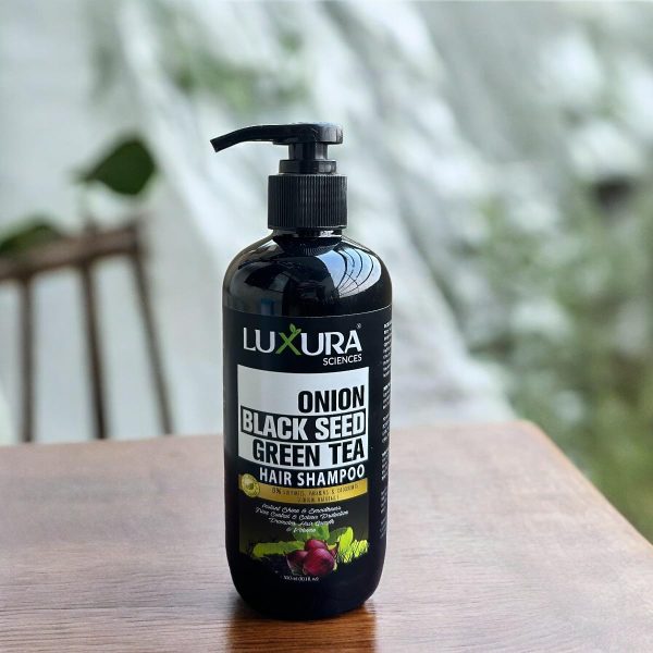 Luxura Onion Black Seed Green Tea Hair Shampoo 300 ml - Image 2