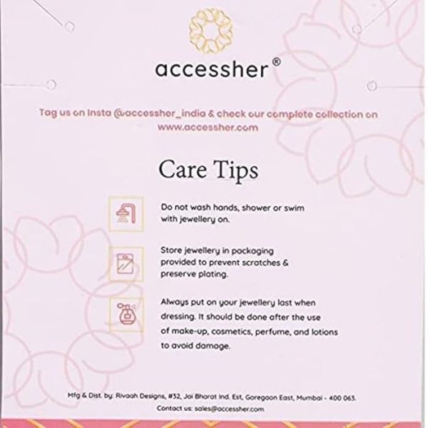 ACCESSHER Womens Set Of 2 Silver Plated Anklet Embellished With Rhinestone And Ghungroo With S Hook - Image 5