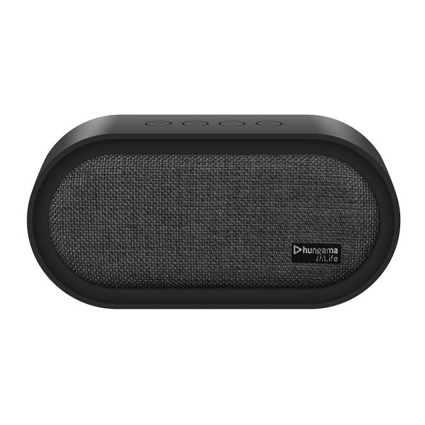 Hungama HiLife Groove 101 5Wx2 Bluetooth, Upto 20 Hours Non-Stop Playtime Micro USB Portable Speaker (Black) get 1 Year Subscription of Hungama Play & Hungama Music