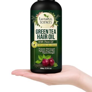 Luxura Sciences Green Tea Hair Oil with Onion Oil 200ml for Hair Improvement.