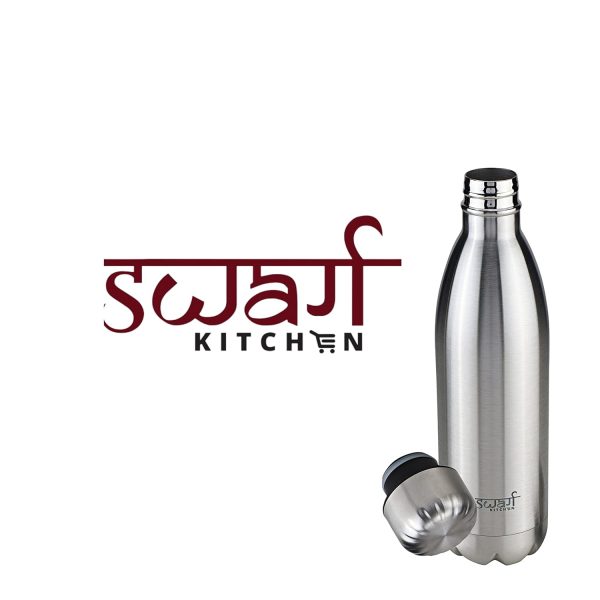 Swarg Kitchen 1000 Ml Thermosteel 24 Hours Hot and Cold Water Bottle 1 Litre | Leak Proof | Insulated Double Walled Office Water Bottle | Gym | Home | Kitchen | Hiking | Trekking | Travel Bottle - Image 7