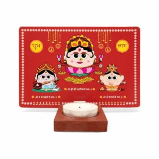 Indigifts India Laxmi Ganesh Idol Diya Puja Deepak - Lakshmi Ganesh Statue - Diwali Home Decoration Items - Diwali Showpiece, Laxmi Ganesh Showpiece