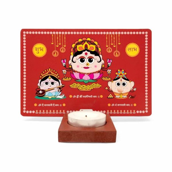 Indigifts India Laxmi Ganesh Idol Diya Puja Deepak - Lakshmi Ganesh Statue - Diwali Home Decoration Items - Diwali Showpiece, Laxmi Ganesh Showpiece