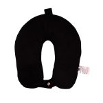SWARG HOMES Super Comfy Premium Neck Pillow for Travel | Rest Cushion for Travel in Flight | Car | Train | Airplane | Relief Sleeping for Men and Women | Cervical Support | Comfort in Neck at Office and Home [Black]
