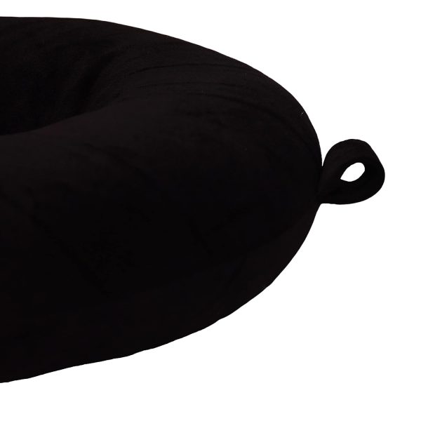 SWARG HOMES Super Comfy Premium Neck Pillow for Travel | Rest Cushion for Travel in Flight | Car | Train | Airplane | Relief Sleeping for Men and Women | Cervical Support | Comfort in Neck at Office and Home [Black] - Image 4