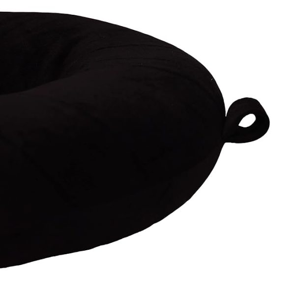 SWARG HOMES Super Comfy Premium Neck Pillow for Travel | Rest Cushion for Travel in Flight | Car | Train | Airplane | Relief Sleeping for Men and Women | Cervical Support | Comfort in Neck at Office and Home [Black] - Image 5
