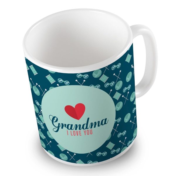 Indigifts I Love You Grandma Grandpa Coffee Mug Set of 2 | Printed Ceramic Coffee Mug 325 ml | 3 Layer Safe Packaging | MATERIAL: White Ceramic| High Quality Digital Printing| Premium Quality - Image 2