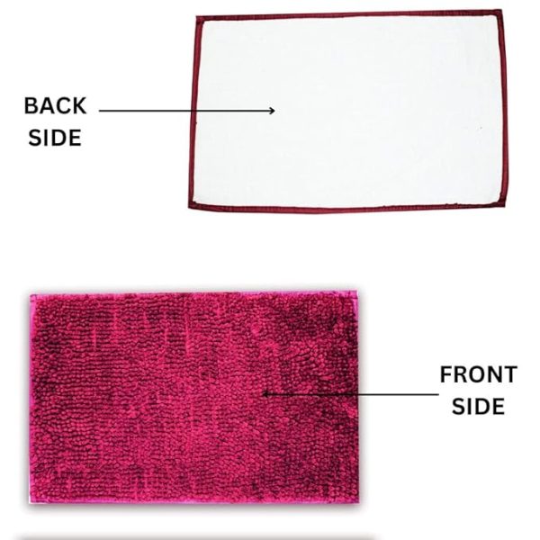 SWARG HOMES Popcorn Microfiber Anti-Skid Bathmat (Red,37X57 cm).Water absorbment Easy Clean Mats Must for Every Home - Image 7