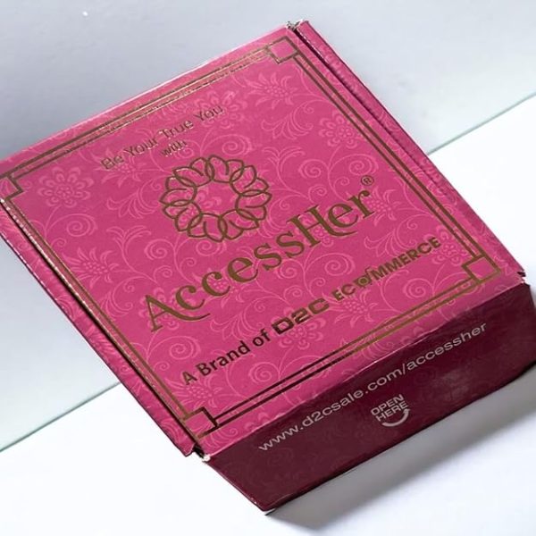 ACCESSHER Mens Purple Meenakari Work Quirky VEERA Text Rakhi for Beloved Brother & Gifting with Roli Kumkum Packets & Happy Rakshabandhan Card (Purple) - Image 4