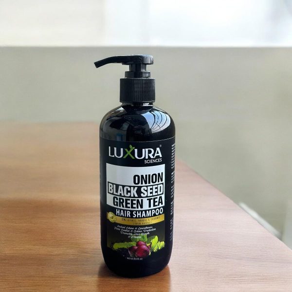 Luxura Onion Black Seed Green Tea Hair Shampoo 300 ml - Image 3