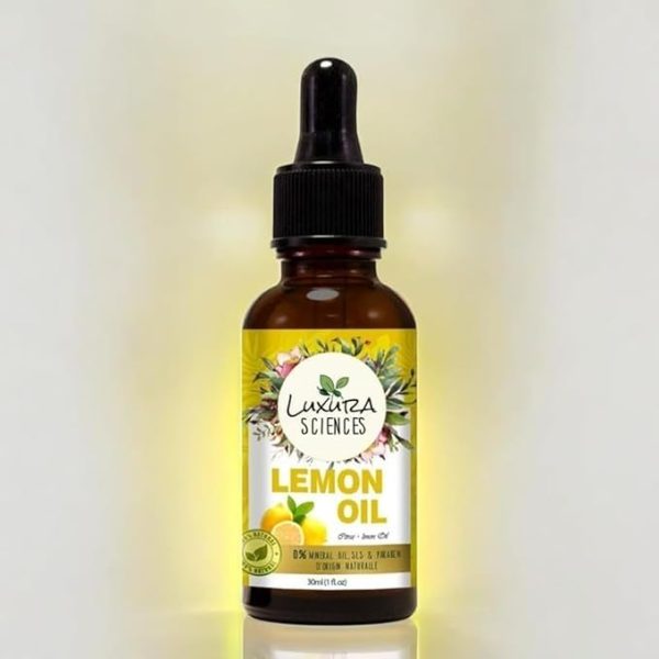 Luxura Sciences Organic Lemon Essential Oil For Skin,Hair and Body (NATURAL - UNDILUTED) Therapeutic Grade -Perfect for Aromatherapy, Relaxation, Skin Therapy & More! 30ML - Image 4