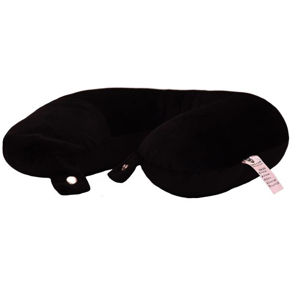 SWARG HOMES Super Comfy Premium Neck Pillow for Travel | Rest Cushion for Travel in Flight | Car | Train | Airplane | Relief Sleeping for Men and Women | Cervical Support | Comfort in Neck at Office and Home [Black] - Image 6