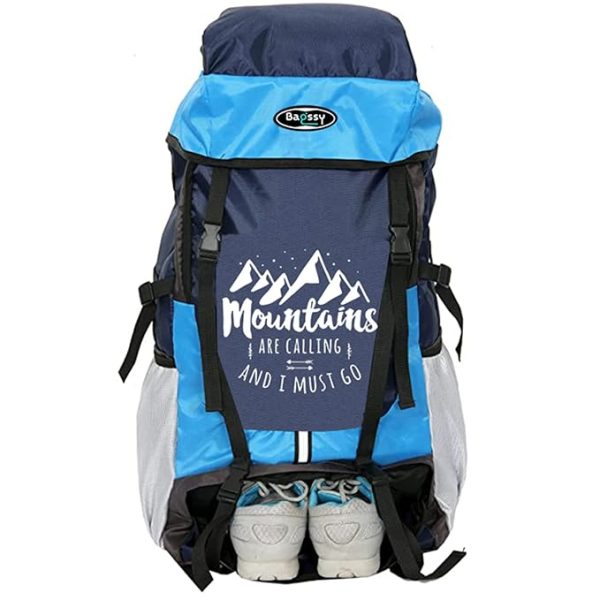 BAGSSY Xplore 55 LTR Rucksack Travel Backpack for Hiking/Camping/Luggage, Trekking Bag for men with Shoe Compartment, Rucksack bags for men Extra Durable Water-Resistant Bag with Rain Cover