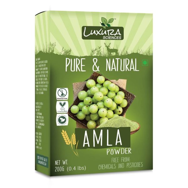 Luxura Sciences Pure Amla Powder for Hair (200 Grams) | Natural Hair Care | Rich in Vitamin C & Antioxidants | Ideal for DIY Hair Masks & Treatments | Nourishes & Strengthens - Image 2