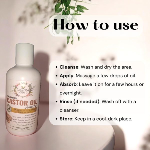 Luxura Sciences Castor Oil 200 ml - Image 2