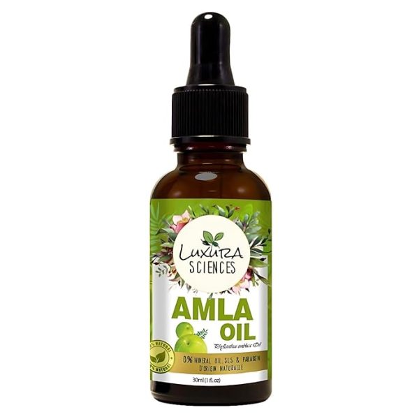 Luxura Sciences Organic Amla Oil - With Dropper 30ml