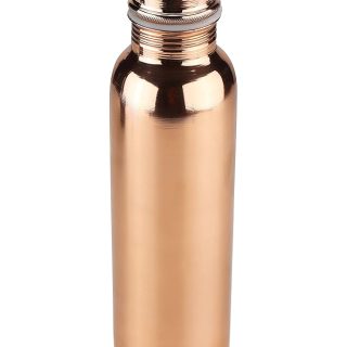 SWARG KITCHEN 950 Ml Copper Water Bottle (100% Pure Copper Bottle) | BPA Free Water Bottle with Anti Oxidant Properties of Copper - Pack of 1 Plain textured