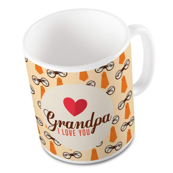 Indigifts I Love You Grandma Grandpa Coffee Mug Set of 2 | Printed Ceramic Coffee Mug 325 ml | 3 Layer Safe Packaging | MATERIAL: White Ceramic| High Quality Digital Printing| Premium Quality - Image 5