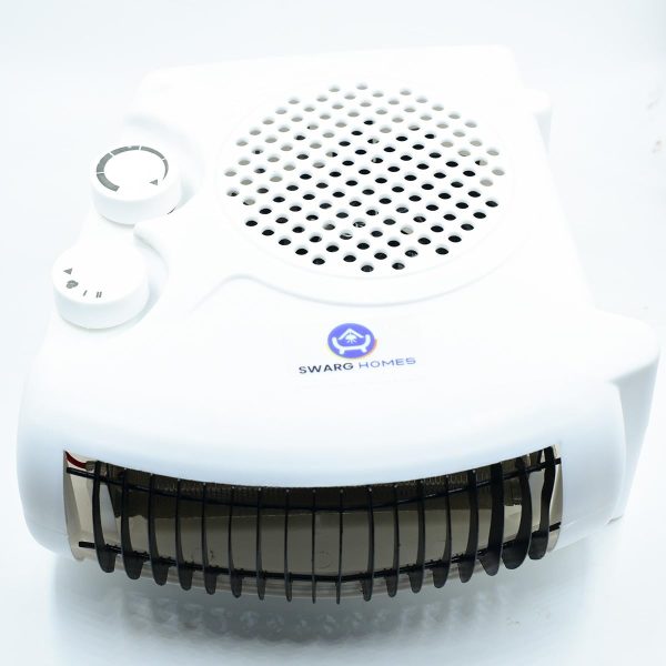 Swarg Homes 1000/2000 Watts Room Heater with Adjustable Thermostat & Dual Placement – 1 Year Warranty (White Color)