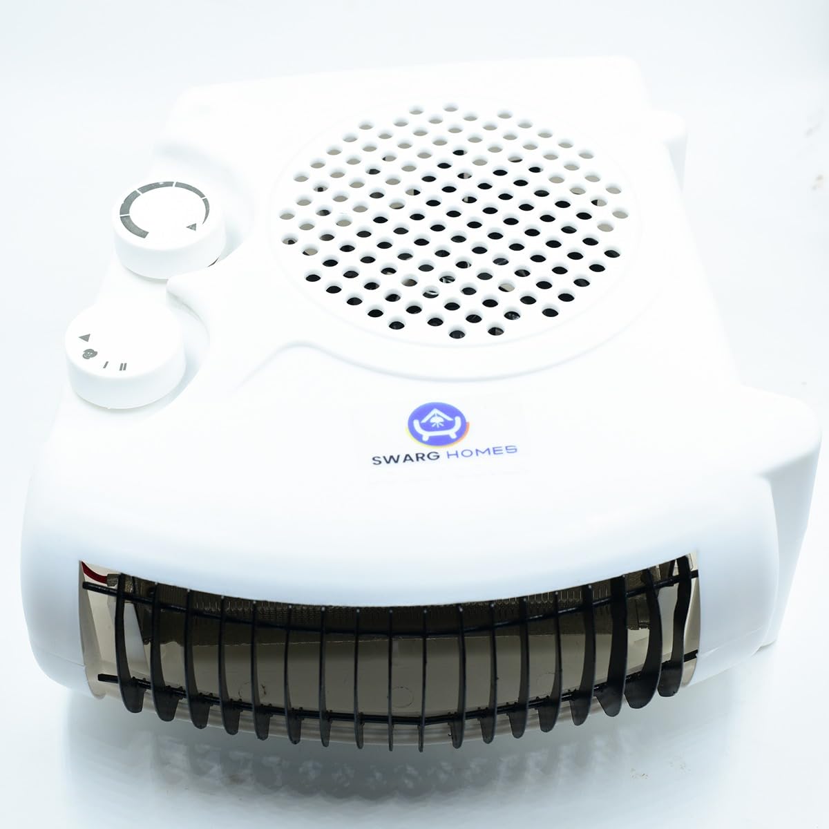SWARG HOMES 1000/2000 Watts Room Heater with Adjustable Thermostat with Dual Placement Electric fan Room Heater (White Color, Ideal for small to medium Room Area) | 1 Year Warranty - Image 5