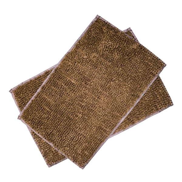 SWARG HOMES Popcorn Microfiber Anti-Skid Bathmat (Brown 37 X 57 cm).Water absobment Easy Clean Mats Must for Every Home Microfibre adds Super-Soft Feel / (Comfor) - Image 5