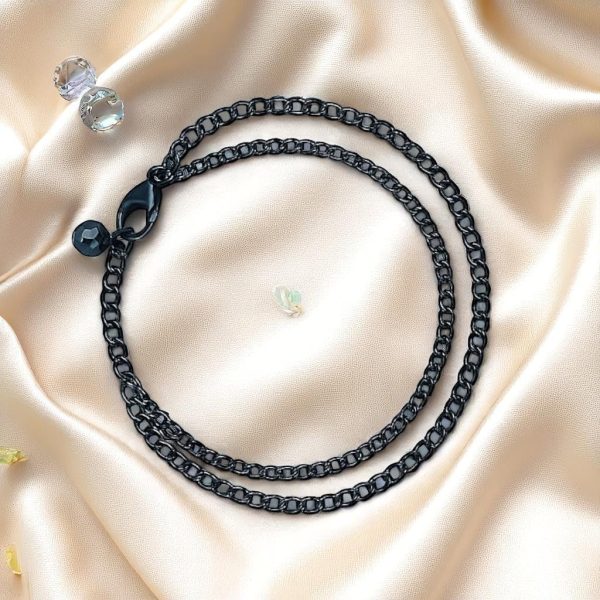 ACCESSHER Silver Plated Anklet Set with Ghungroos | Oxidised Leaf- Design Payal/Legchain/Foot Jewellery | Modern & Traditional Accessories Gift for Women & Girls (Design 9) - Image 2