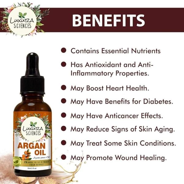 Luxura Sciences Essential oils for Hair | Skin | Nails | Aromatherapy (Argan, 15ml) - Image 5