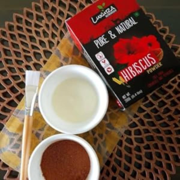 Luxura Sciences Hibiscus Powder For Hair Improvement 200 Grams, Hibiscus Flower Powder Natural. - Image 3