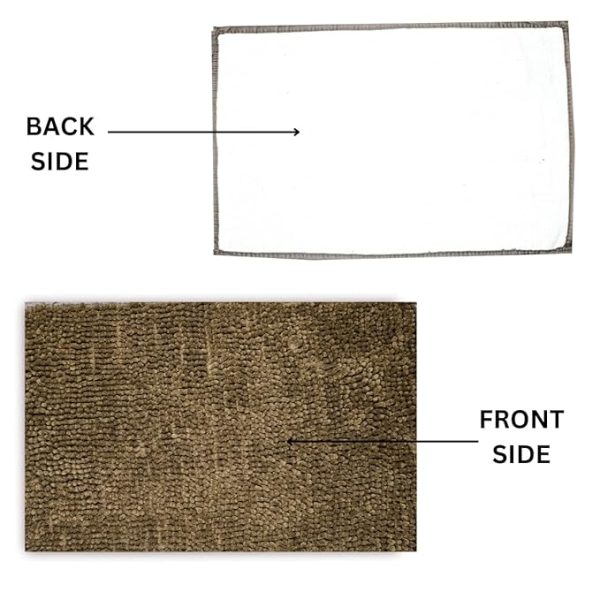 SWARG HOMES Popcorn Microfiber Anti-Skid Bathmat (Brown 37 X 57 cm).Water absobment Easy Clean Mats Must for Every Home Microfibre adds Super-Soft Feel / (Comfor) - Image 6