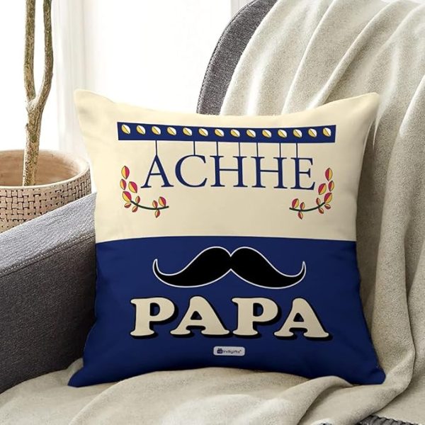 Pyari Mumma and Achhe Papa Set of 2 Cushion Gift for Parents - Image 2